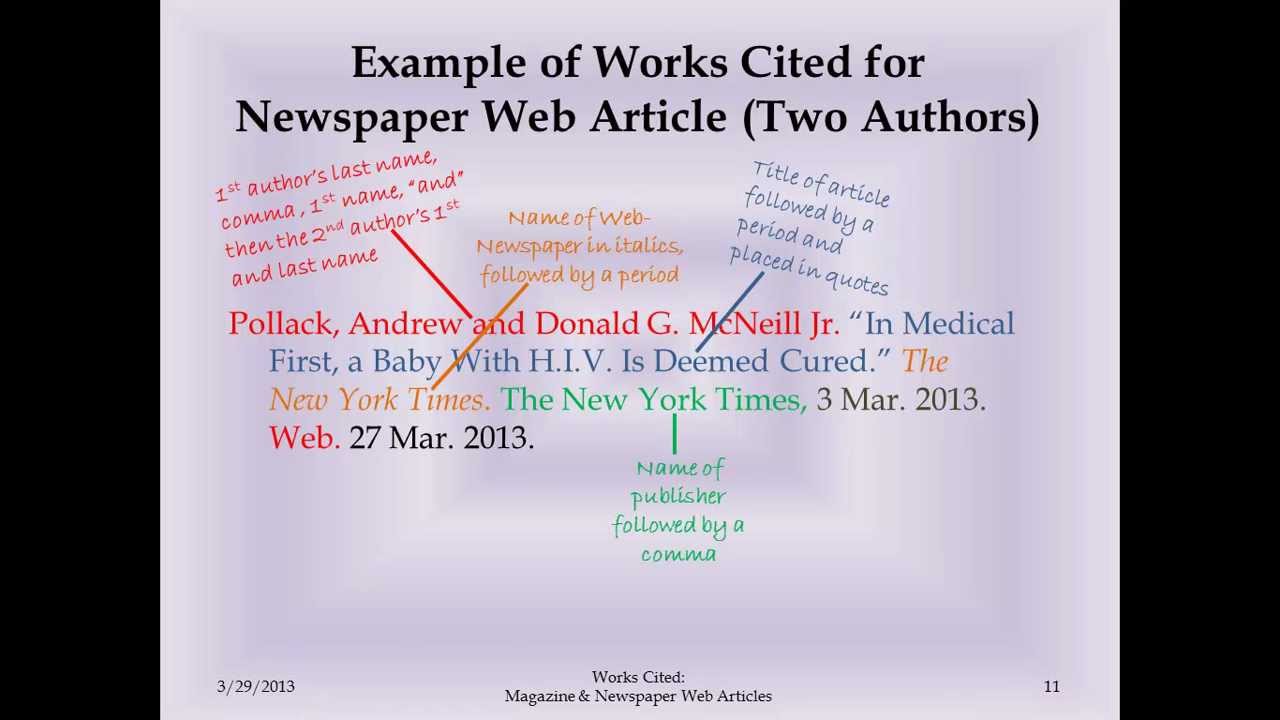 How to Cite a New York Times Article